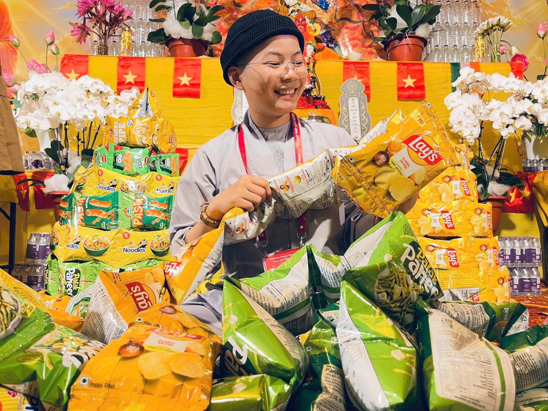 Ấn Độ: Trang nghiêm lễ Mông sơn thí thực trong Pháp hội Lăng Nghiêm - Địa Tạng