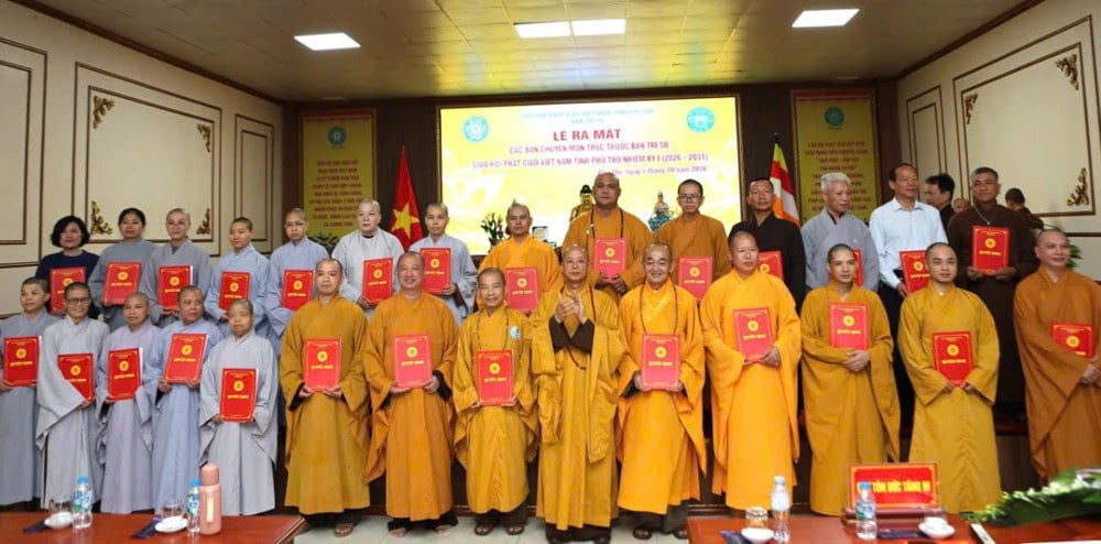 Phú Thọ: Ban Trị sự Phật giáo tỉnh ra mắt các Ban chuyên môn nhiệm kỳ 2026 - 2031
